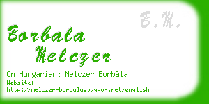 borbala melczer business card